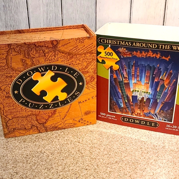 PUZZLE Christmas Around the World by Dowdle NIB 500 pc - Picture 2 of 8